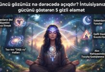 Üçüncü gözünüz nə dərəcədə açıqdır? İntuisiyanızın gücünü göstərən 5 gizli əlamət.
