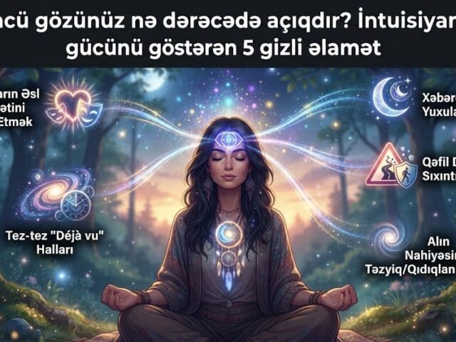 Üçüncü gözünüz nə dərəcədə açıqdır? İntuisiyanızın gücünü göstərən 5 gizli əlamət.